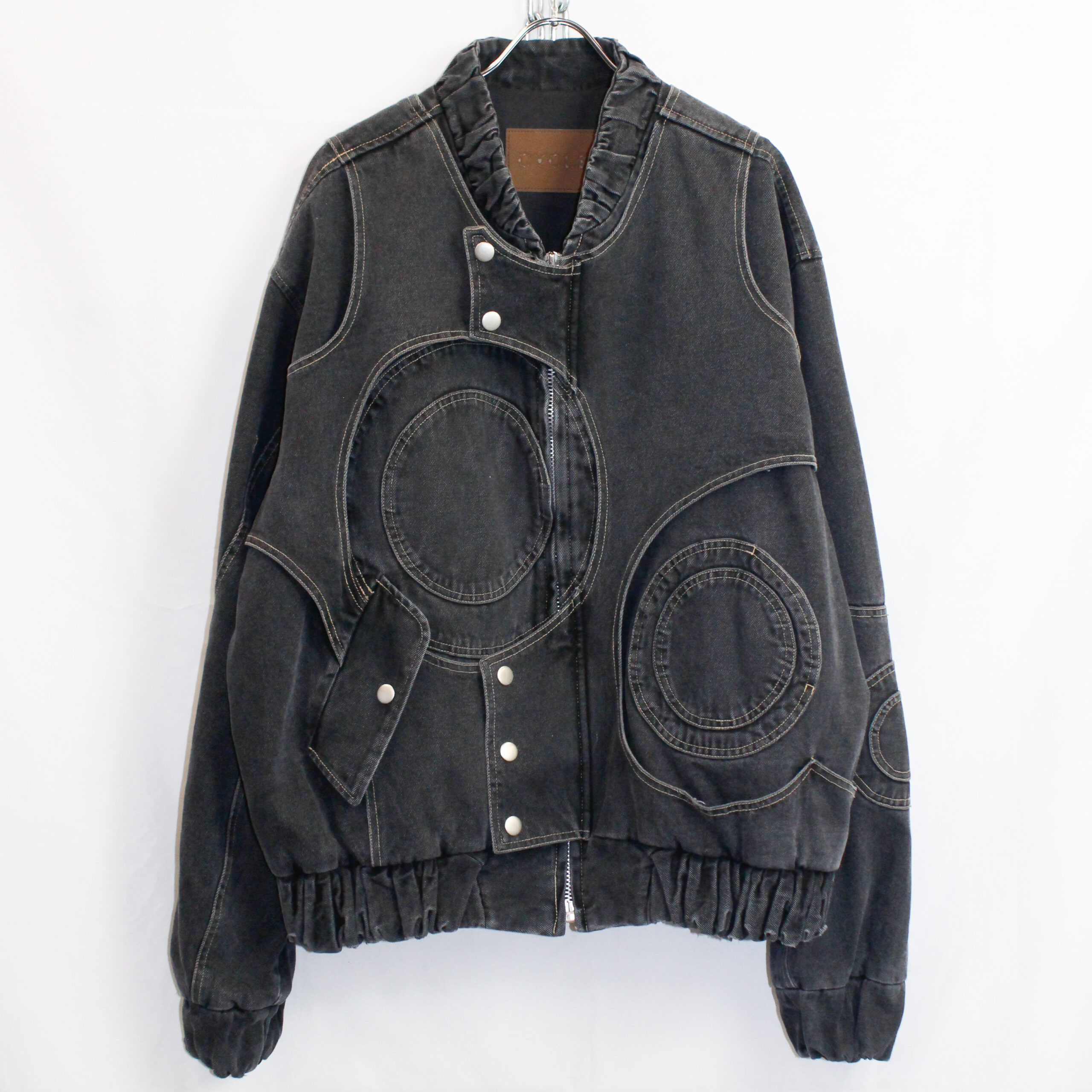 CYCLE by myob】サイクル CIRCLE CUT-OUT DENIM BOMBER JACKET | ABSURD